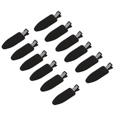 12 Pieces No Bend Hair Clips, Curl Pin Clips, No Crease Hair Clips for Makeup Ap
