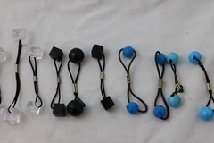 Vintage Ponytail Holders Knocker Ball Style Bead Lot of 47 Hair Ties Goody