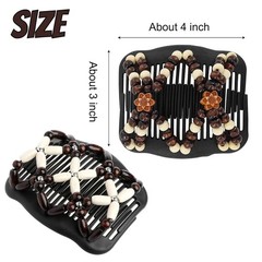 5 Pieces Stretchy Magic Hair Comb Adjustable Elastic Comb Hair Clip for Women Gi