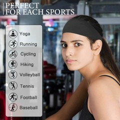 Running Headbands Moisture Wicking Sweatbands Sweat Bands for Fitness Workout US