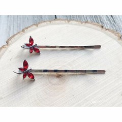 Red Dragonfly Hair Pin, Hair Pins For Woman, Womens Hair Clip, Womens Bobby Pins