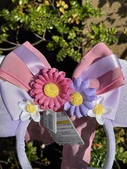 Japan Tokyo Disney Tangled Rapunzel flowers Minnie ears headband new