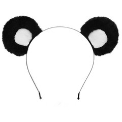 Bear Ears Headband Black, Cute Care Movable Hairband Adult with Animals Costu…