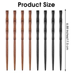 8PCS Wooden Hair Chopsticks Bamboo Hair Sticks Women Hair Pins Bun Holder
