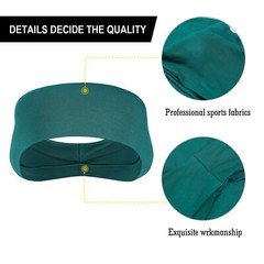 Moisture Wicking Sweatband Headbands Running Gym Bandana Yoga Elastic Hairband
