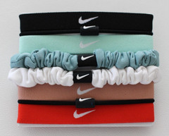 Nike Flex Classic Mix Ponytail Holders Hairbands 8 Pack Adult