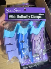 Soft ‘N Style – 3″ Wide Butterfly Hair Clamps Clips (Wholesale Case of 12 Packs)