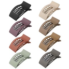 8 Pack Flat Claw Clips for Women – Matte No Slip Hair Clips for Thick & Thin …