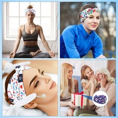 20 Pcs Nurse Headbands for Women Non-slip Nursing Headbands with Buttons for …
