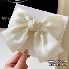 2026 Satin Large Bow Headband Hair Clip for Women Model Wedding Hair Accessories