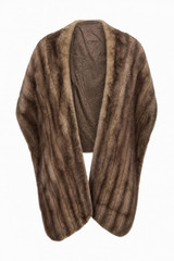 Vintage 1950s Luxurious Brown Fur Stole Women’s Mid Century