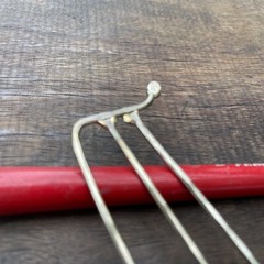 Abstract Modern Metal Hair Stick Artist Made Original