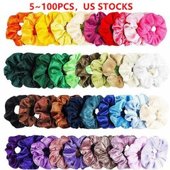 Women Girl Hair Scrunchies Velvet Elastic Hair Bands Scrunchy Rope Ties Lot