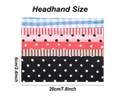 6 Pack Polka Dot Striped Headband for Women
