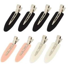 8pcs No Bend Hair Clips – Styling Clips for Salon Hairstyle, No Crease, No Dent