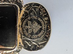 Vintage Gold Tone Cameo Bookmark Angel Cherub Book Marker Decorative Gift