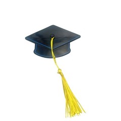 Stylish ABS Hair Clip with A Small Graduation Hat And Flowing Tassels Barrettes