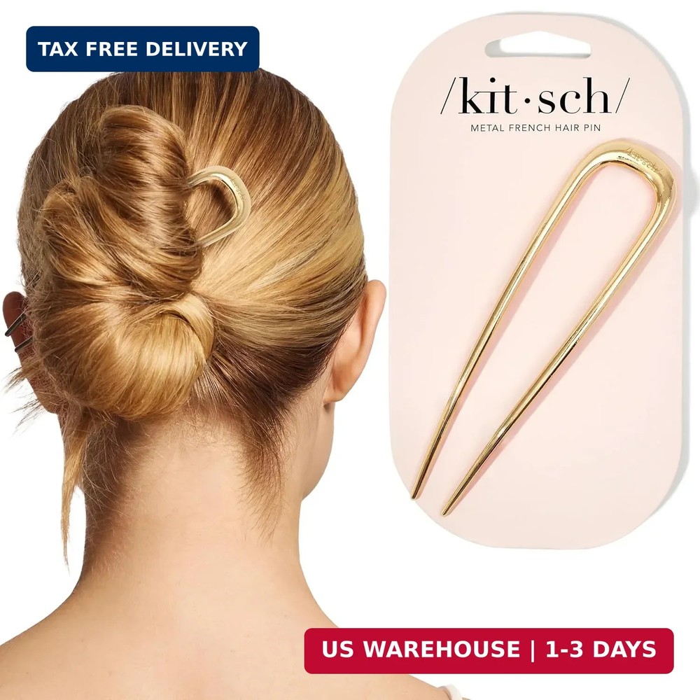 Kitsch French Hair Pins for Women – Elegant & Durable Metal French Pin for Updos