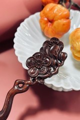 Rosewood Plum Blossom Hair Stick Chinese Style Vintage Handmade Polished Hairpin