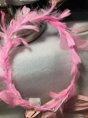 EACH PINK Light Up Angel Halo Headband – Feather Angel Halo Headpiece(T1