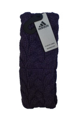 Adidas Fleece Lined Cable Knit Headbands Shadow Violet Purple Winter Headband
