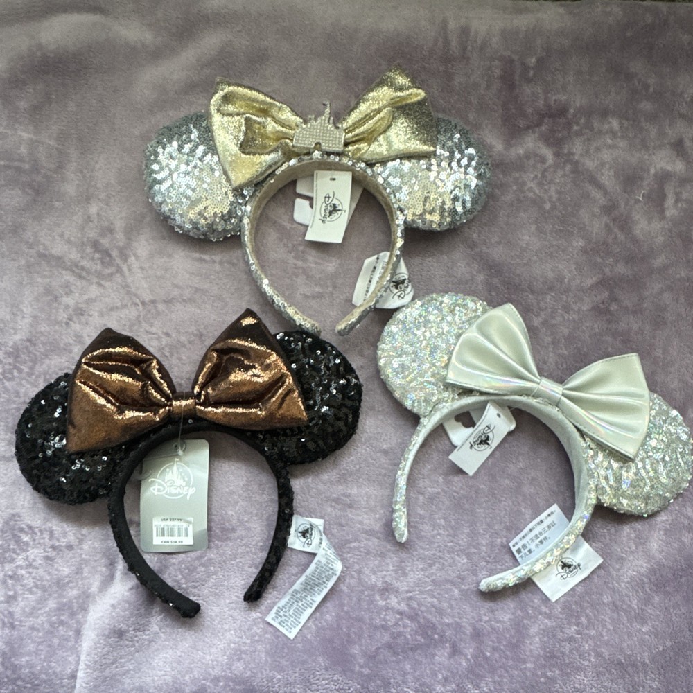 Disney bundle 3 Minnie Mouse Sequin Ears