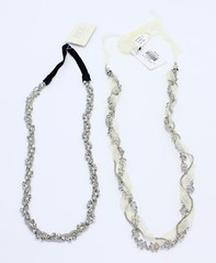 Two New Rhinestone Lace Stretchable Headbands by Buckle NWT #H2022-H2024