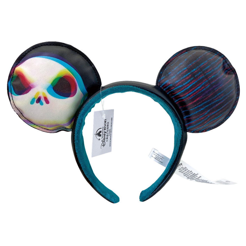 Disney’s Jack Skellington Ghost Mickey Mouse Ears Black Headband US Stock