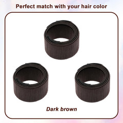 3 Pcs Hair Donut Bun Maker French Twist Hair Wrap Bun Shaper Tool for Women