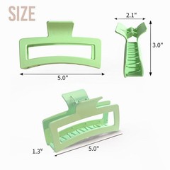 5 Inche Gradient Green Extra Large Claw Clips for Thick and Long Hair, 4 Pack…