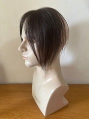 2.75″x4.3″ Soft Lace Free Part 100% Human Baby Hair Toupee for Men Thinning,10″