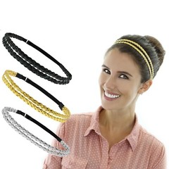 6pcs Adjustable Braided Headband Women Hair Accessory Bohemian Boho Coachella