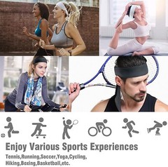 Stretch Head Tie Headband/Sports Sweatband Tennis Basketball Sweat Hair Band US