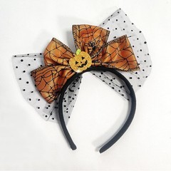 Happy Halloween Headband Pumpkin Bow Hair Accessories for Woman Halloween Par…