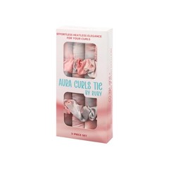 Aura Curls Ties, Premium Satin Scrunchies, 100% Polyester Satin, Heatless Sty…