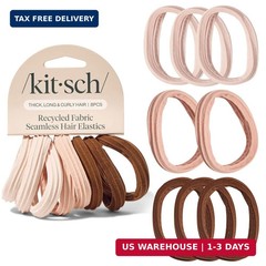 Kitsch Seamless Hair Ties No Damage – Stretchable Hair Bands for Strong All-Day