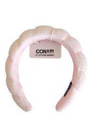 Conair Spa Makeup and Face Washing Headband, No Pull, Pink Blush
