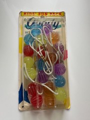 Vtg 80s Hair Tie Ponytail Holder Lot 10 GOODY LARGE Twin Bead Knockers USA NEW