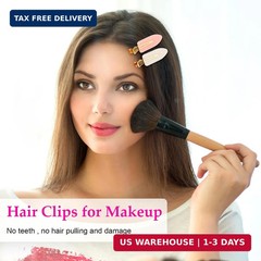 D 6 Pcs Creaseless Hair Clips No bend No Crease Hair Clip Makeup Clips for Women