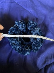 Handmade Crocheted Hair Scrunchie | Blue