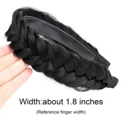 Wide Messy Braided Headband Synthetic Hair Plaited Headband Beauty Accessory USA