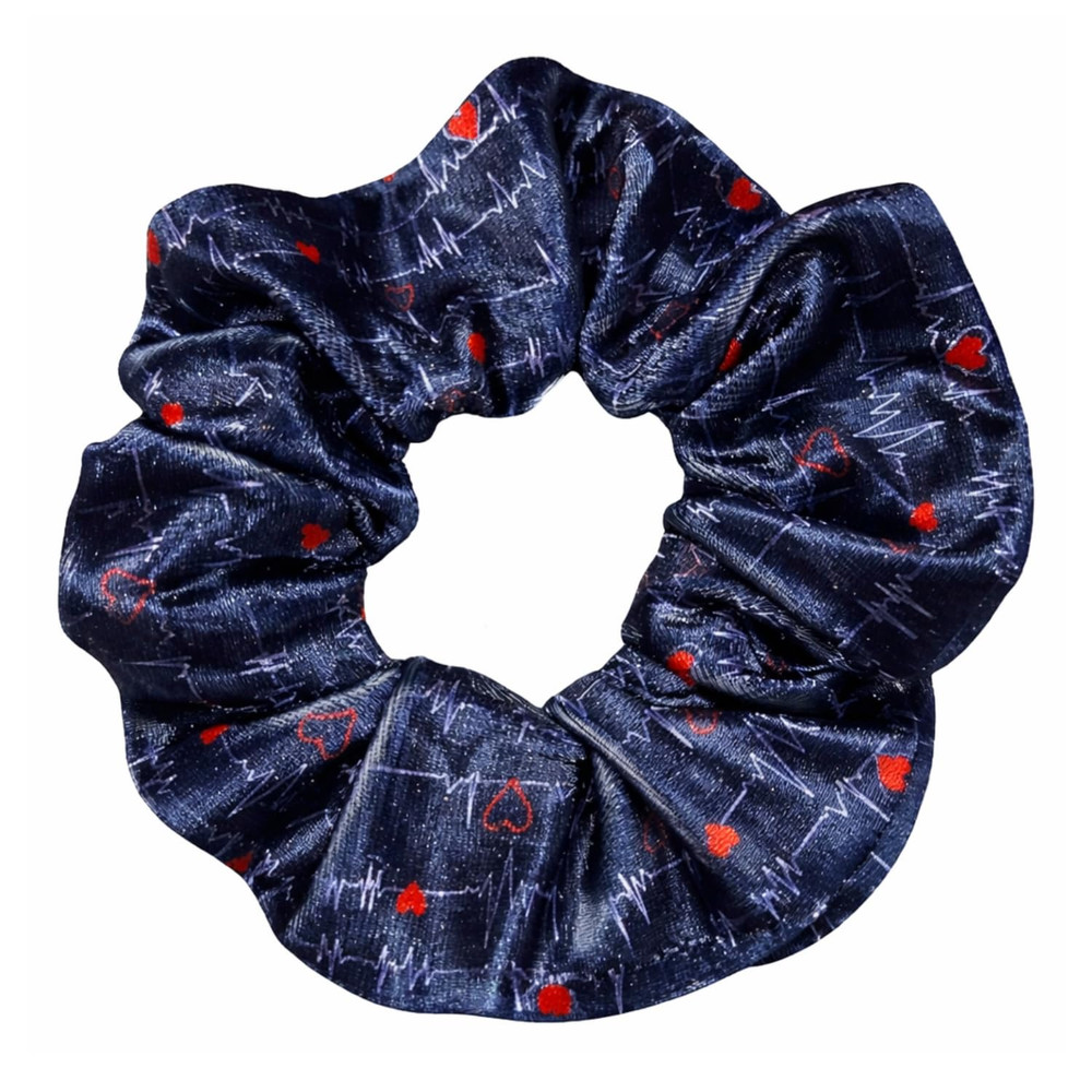 Nurse Scrunchie Hair Tie Nursing Inspired Velvet No Crease Hair Accessory for Nu
