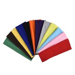 12 Pcs Soft Cotton Athletic Headbands for Women – Stretchy, Sweat-Absorbing Hair