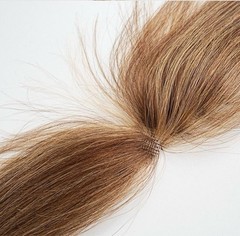 1.2″x5″ Thin Swiss 4/27# 100% Human Hair Hairline Topper for Women Clip in 10″