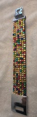 7-Row Yellowish-Gold Multi-color Rhinestone Hair Band