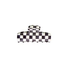 MacKenzie Childs x Goody Target 🖤 Black Courtly Check Large Hair Claw Clip NEW