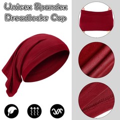 6 Pcs Spandex Dreadlock Cap Dreadlock Tube Bands Unisex Men Women Elast