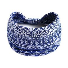 Bohemian Headbands for Women Cashew Flower Head Band Yoga Sports Hairband wide