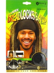 Dreadlocks Band Spandex Headband for Locs Unisex Black Hair Accessory New