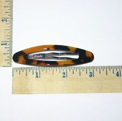 Charles Wahba Large Fancy Slide Snap Clip Side Lift Hair Barrette Made in France